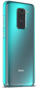 Силиконов гръб ТПУ ултра тънък за Xiaomi Redmi Note 9 M2003J15SG кристално прозрачен 